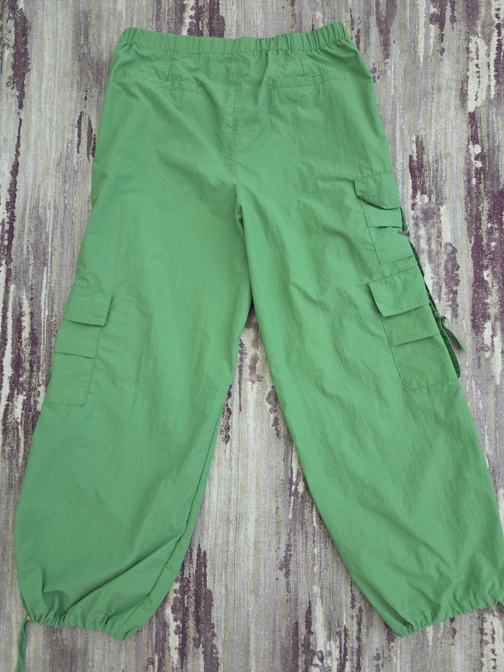 Ultra Flirt White & Green Two Pc. Cargo Jogger Set- Jacket Size 1X Pants Size XL - Picture 8 of 12